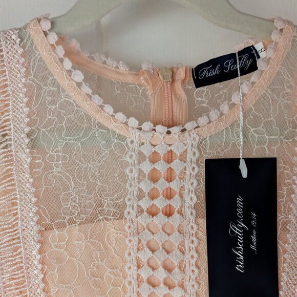 NWT - Trish Scully Clarissa Dress in Peachy Pink - Size 8 - Perfect for Princess - Picture 2 of 7